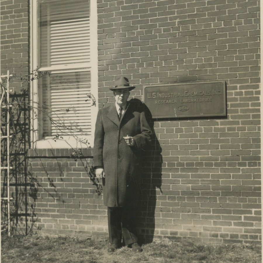 Walter at US Industrial Chemicals, ca. 1950.