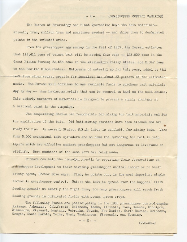 May 13, 1938 (Press Release Page 2)
